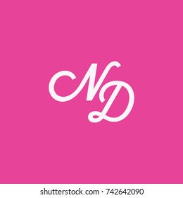 ND Letter Logo, Icon, Vector element design
