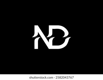 ND Logo Design Creative and Modern Logo Design