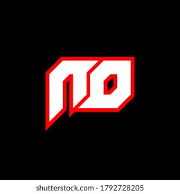 ND logo design, initial ND letter design with sci-fi style. ND logo for game, esport, Technology, Digital, Community or Business. N D sport modern Italic alphabet font. Typography urban style fonts.
