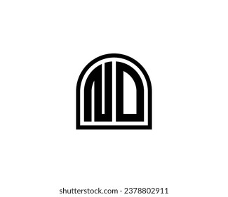 ND logo design vector template