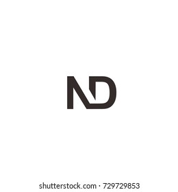 ND logo letter vector