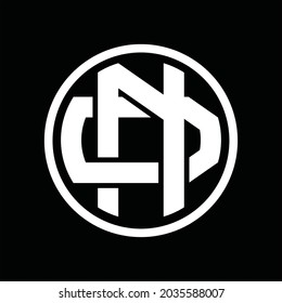 ND Logo monogram with overlapping style vintage design template