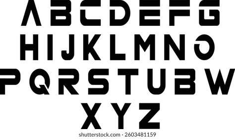  ND Logos Font style vector on white background 