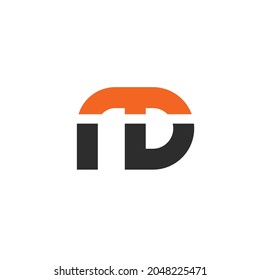 nd or Md  Letter  vector  icon  Template  Illustration design template