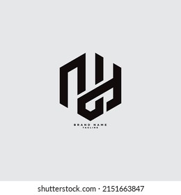 Concepto de logo de monogrtam y diseño de logotipo