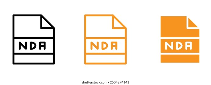 NDA-Symbol Web-Design in Vektor