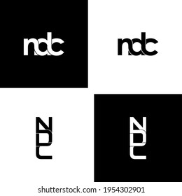 ndc letter original monogram logo design