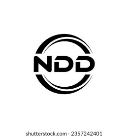 NDD Logo Design, Inspiration for a Unique Identity. Modern Elegance and Creative Design. Watermark Your Success with the Striking this Logo.