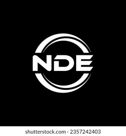 NDE Logo Design, Inspiration for a Unique Identity. Modern Elegance and Creative Design. Watermark Your Success with the Striking this Logo.