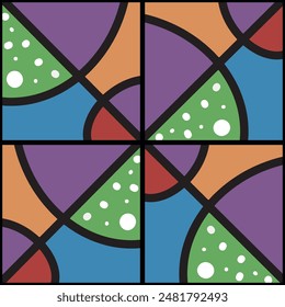  Ndebele Colorful design pattern backgrounds