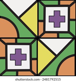  Ndebele Colorful design pattern backgrounds
