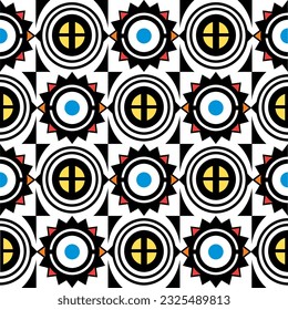 Ndebele Seamless pattern ,Background ,Perfect for fabric ,wallpaper projects, Scrapbooking, Interiors,vector,
Ndebele design colourful,traditional,patterns

