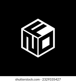 NDF letter logo design in illustration. Vector logo, calligraphy designs for logo, Poster, Invitation, etc.