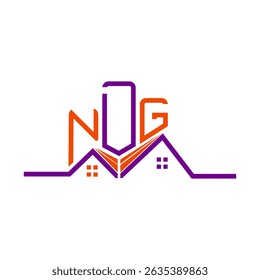 Diseño de logotipo de NDG Real State, logotipo simple y moderno de NDG. Diseño de alfabeto lujoso NDG  