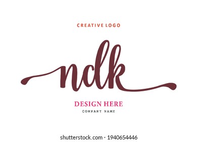 NDK lettering logo is simple, easy to understand and authoritative
