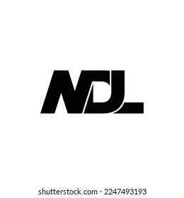 Vector de diseño de logotipo de monólogo de letra NDL