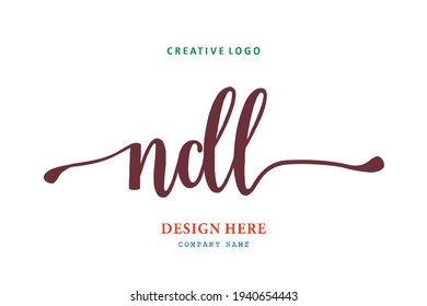 NDL lettering logo is simple, easy to understand and authoritative