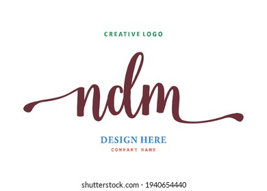 NDM lettering logo is simple, easy to understand and authoritative