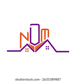 NDM Real State logo design, NDM simple and modern logo. NDM luxurious alphabet design  