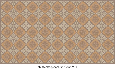 ndonesian batik, the style of the island of Bali, is a coloring technique on design fabrics with motifs of flora, fauna or certain fields.Songket Tenun Geometrik Seamless Pattern with Creative Bali Lo