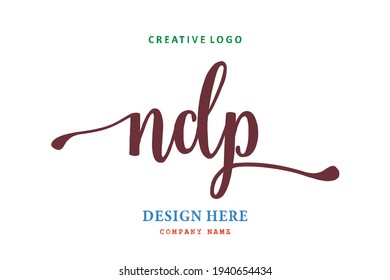 NDP lettering logo is simple, easy to understand and authoritative