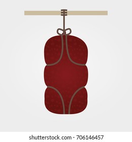 Nduja or sobrasada hanged chorizo