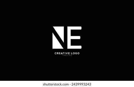 NE Abstract initial monogram letter alphabet logo design