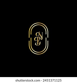 Plantilla de diseño de logotipo de letras modernas creativas NE