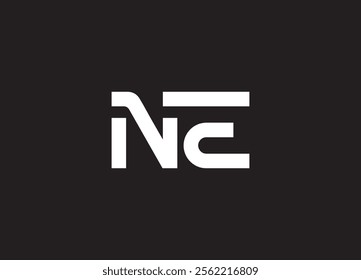NE creative modern logo design and initial logo
