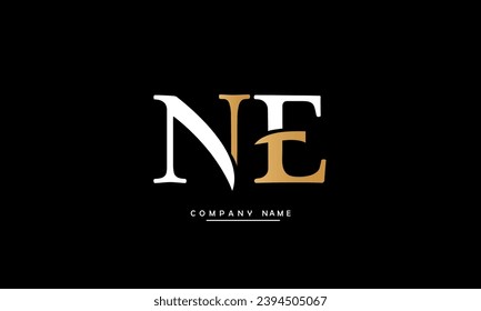 NE, EN Abstract Letters Logo Monogram