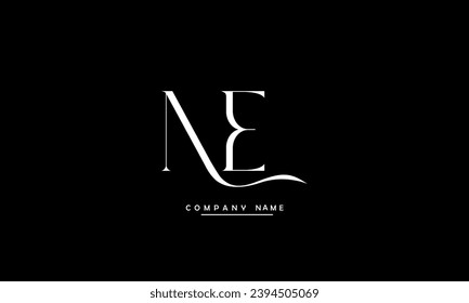 NE, EN Abstract Letters Logo Monogram