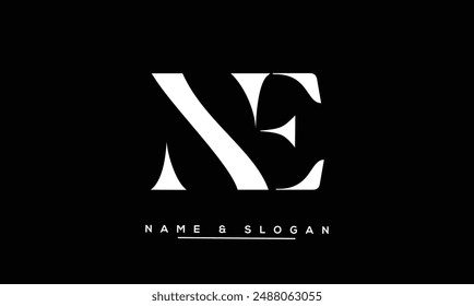 NE, EN Abstract Letters Logo Monogram