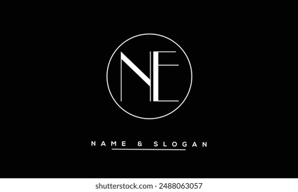 NE, EN Abstract Letters Logo Monogram