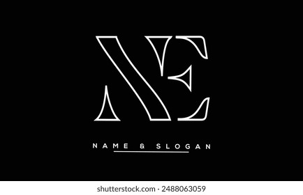 NE, EN Abstract Letters Logo Monogram