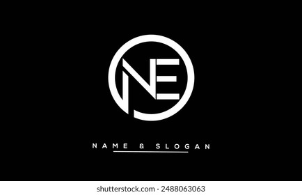 NE, EN Abstract Letters Logo Monogram