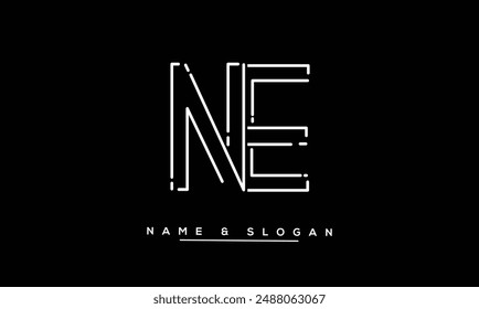 NE, EN Abstract Letters Logo Monogram