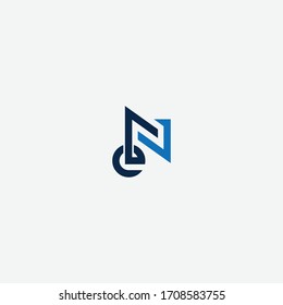 NE or EN letter designs with different colors and backgrounds