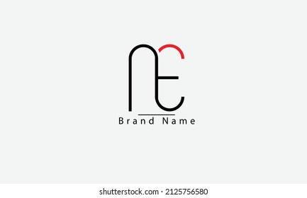 NE EN N E abstract vector logo monogram template