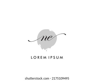 NE Initial beauty monogram logo vector