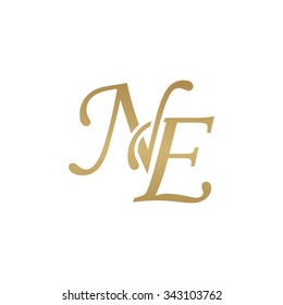NE initial monogram logo