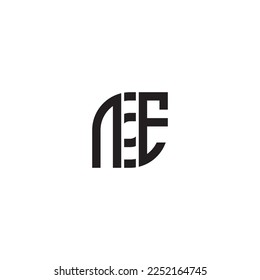 NE leaf concept in high quality professional design that will print well across any print media