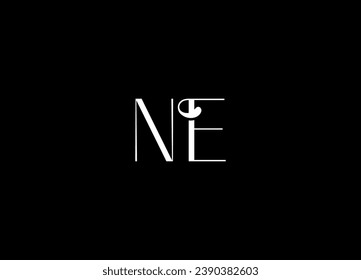 NE  letter logo design and initial logo
