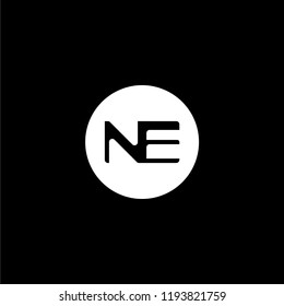 NE letter logo design vector