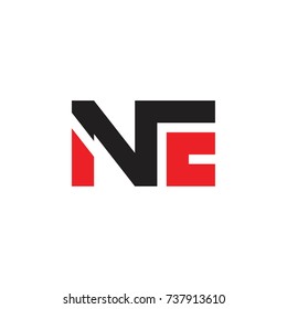 NE letter logo design vector