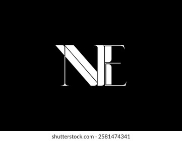 NE Logo Design Creative and Modern Logo Design