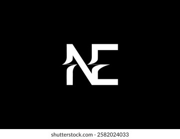 NE Logo Design Creative and Modern Logo Design