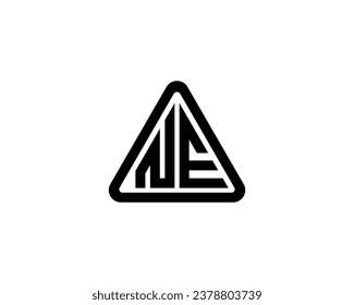 plantilla vectorial de diseño de logotipo NE