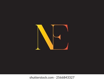 NE logo desing and monogram logo
