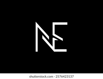 NE logo desing and monogram logo
