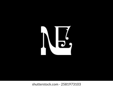 NE logo desing and monogram logo